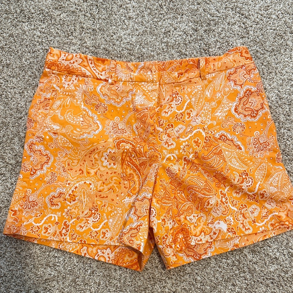 Michael Kors Orange Paisley Women's Shorts
